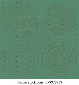 Seamless pattern with dots and circles 