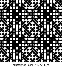 Seamless pattern of dots and circles. Geometric background. Vector illustration. Good quality. Good design.