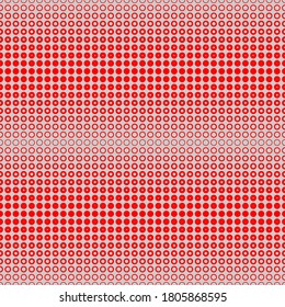 Seamless pattern of dots and circles. Geometric background.