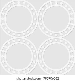 Seamless pattern of dots and circles. Geometric background. Vector illustration. Good quality. Good design.