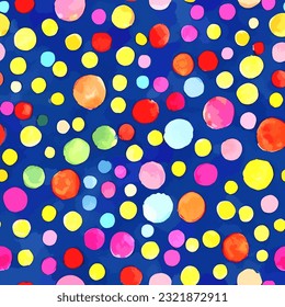 puntos de patrón sin costura impresión de fondo abstracto polka punto textura ilustración ornamento imagen colorida belleza moderna interminable eps vector