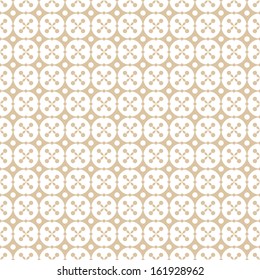 Seamless pattern of dots and floral
