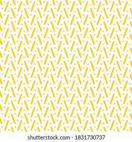 Seamless pattern of dots. Geometric orange background.
