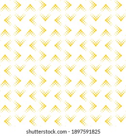 Seamless pattern of dots. Geometric orange background.