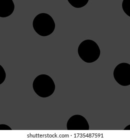 Seamless pattern with dots. Hand drawn doodle illustration for cards, posters, banners, children clothes, textile, wrapping paper, scrapbooking, bed linen, baby shower, christmas gifts wrapping.