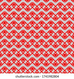 Seamless pattern of dots and lines. Geometric background.