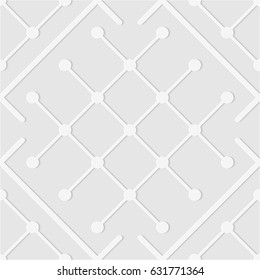 Seamless pattern of dots and lines. Geometric wallpaper. Unusual lattice. Dotted soft background. Vector illustration. Good quality. Good design.
