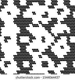Seamless pattern. Dots motif. Figures background. Circles ornament. Digital paper, web designing, textile print. Simple shapes wallpaper. Vector.
