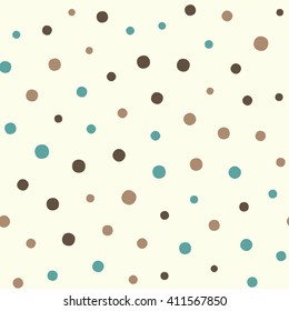 Seamless pattern with dots on a light background