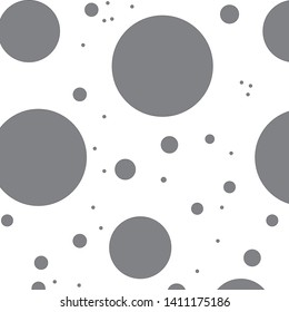 Seamless pattern dots on white background, abstract pattern texture for product design, circles wallpaper background, dotted pattern background