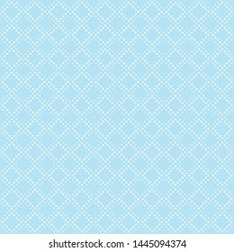 Seamless pattern of dots and rhombuses. Geometric dotted background.