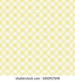 Seamless pattern of dots and rhombuses. Geometric orange background.