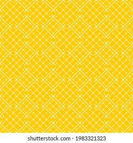 Seamless pattern of dots and rhombuses. Geometric orange background.