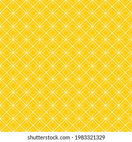 Seamless pattern of dots and rhombuses. Geometric orange background.