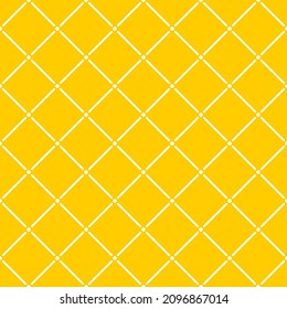 Seamless pattern of dots and rhombuses. Geometric orange background.