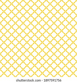 Seamless pattern of dots and squares. Geometric orange background.