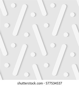 Seamless pattern of dots and sticks. Soft background. Vector illustration. Good quality. Good design.
