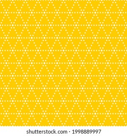 Seamless pattern of dots and triangles. Geometric dotted background.