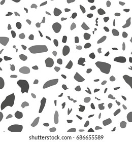 seamless pattern with dots, uneven, irregular circles, spots, vector