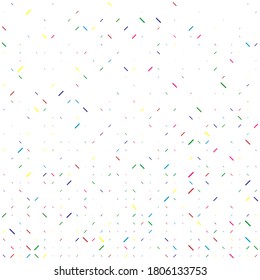 Seamless pattern of dots and uneven spots vector illustration. Scattered small details, multicolored ornament. Doodle grunge background.
