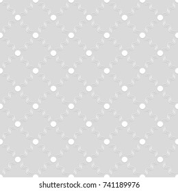 Seamless pattern of dots and wavy lines. Geometric background. Vector illustration. Good quality. Good design.