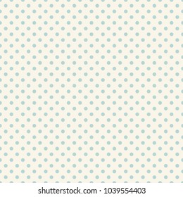 Seamless pattern with dots.Turquoise and beige colors.Seamless pattern included in swatch panel.Design for fabric, web background, wallpaper, cards, prints of baby goods.Vector background.