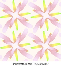 Seamless pattern with dotted geometric drawing. Vector illustration