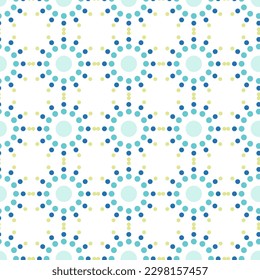 Seamless pattern of dotted sun rays on isolated background. Design for springtime, Easter celebration, scrapbooking, nursery decor, home decor, paper crafts, invitation design. 