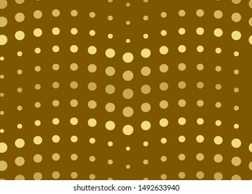 Seamless pattern of dotted wavy lines. Abstract backdrop texture. Yellow brown colored background. Vector. 8 EPS