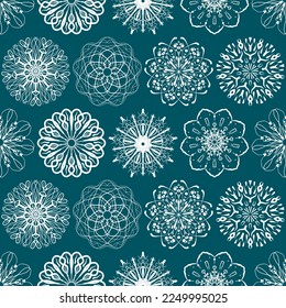 Seamless pattern of drawings, free geometric line. Vector stock illustration eps10.