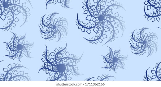 Seamless pattern of drawn abstract shapes. Vector illustration eps-10