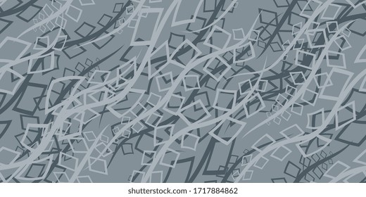 Seamless pattern of drawn abstract shapes. Vector illustration eps-10