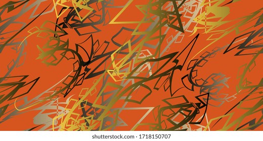Nahtloses Muster gezeichneter abstrakter Formen. Vektorgrafik eps-10