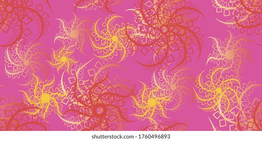 Seamless pattern of drawn abstract shapes. Vector illustration eps-10