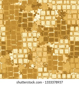 Seamless pattern. Drawn blocks scattered randomly on an abstract background.