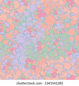 Seamless pattern. Drawn blotches patched randomly.
Background from abstract texture.