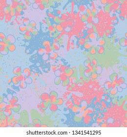 Seamless pattern. Drawn blotches patched randomly.
Background from abstract texture.
