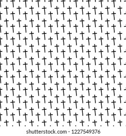 Seamless pattern drawn by ink. Creative fashion material.