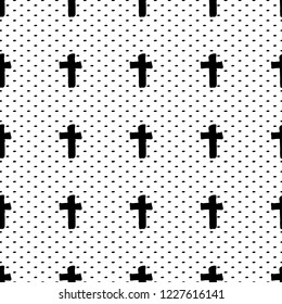 Seamless pattern drawn by ink. Modern progressive style.