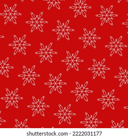 seamless pattern, drawn, christmas, graphic, snowflake, holiday, pattern, vector, background, design, decoration, illustration, red, snow, wallpaper, seamless, card, abstract, merry, xmas, happy, eleg