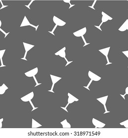 seamless pattern with Drink glass