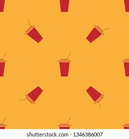 Seamless pattern of drink glass. Bright  backgrond for print or web