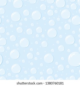 seamless pattern of droplets on a blue background 