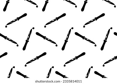 Seamless pattern with dropper with a droplet silhouette vector