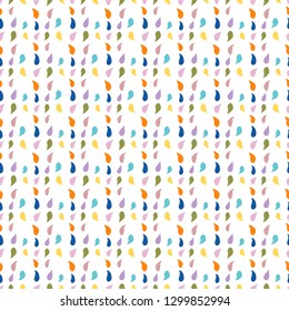 Seamless pattern with drops. Abstract colorful background. Design for banner, poster, textile, print.