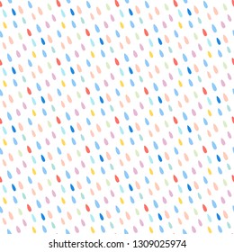 Seamless pattern with drops. Abstract colorful background. Design for banner, poster, textile, print.