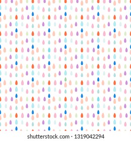 Seamless pattern with drops. Abstract colorful background. Design for banner, poster, textile, print.
