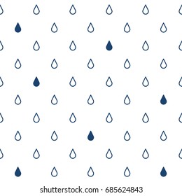 Seamless pattern with drops Rain
