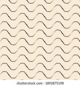 Seamless pattern with dry branches. Abstract autumn Vector illustration background.