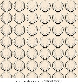 Seamless pattern with dry branches. Abstract autumn Vector illustration background.